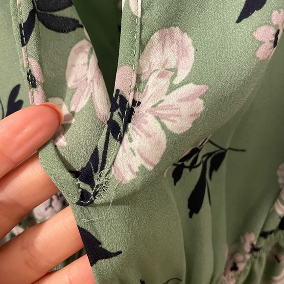 Green Floral Romper - Picture 6 of 6